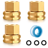 SIGURANTA garden hose double female adapter connects 3/4 GHT to 1/2 NPT for secure irrigation