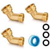 SIGURANTA garden hose elbow 45-degree angle reduces strain for smooth water flow.