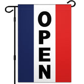 Siixoi Open Sign 12x18 double-sided polyester for high outdoor visibility