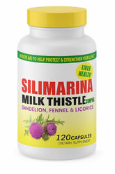 Silymarin & Fennel Capsules bottle pour suggests liver-supporting detox potential