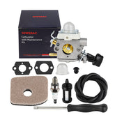 SIMPERAC BG56 carburetor kit viewing close-up showing replacement parts