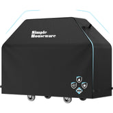 Simple Houseware 72in BBQ cover on grill, reliable outdoor protection