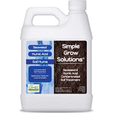 Simple Lawn Solutions Soil Hume bottle prepared to nourish lawns with seaweed and humic blend.