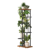 Simple Trending 6-tier plant stand displaying a growing indoor collection