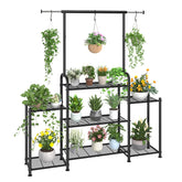 Simple Trending plant stand with extendable top hanging rod for indoor display