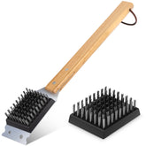 SIMPLETASTE grill brush-scraper dual-action for fast, thorough grill cleaning.