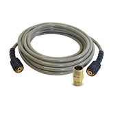 SIMPSON MorFlex 25ft hose extended for easy patio and vehicle cleaning