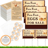 Sintuff eggs-for-sale sign with stakes enhances outdoor visibility for farm stands.