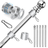 Sinyoeer 304 stainless steel flag pole showing rust-resistant outdoor durability.