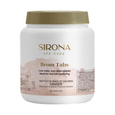 Sirona Brom Tabs 1250cc bottle shown for low-odor spa sanitizing