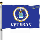 Sirrail Air Force emblem flag front view for outdoor display with double-sided clarity.