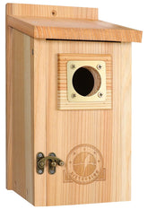 SISTERBIRD bluebird house entrance hole attracts bluebirds and wrens.