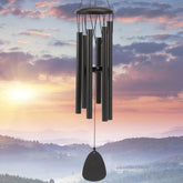 SIXBEE aluminium wind chimes 26 inches create a serene outdoor ambience with bright tones.