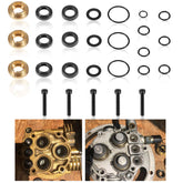 Sixcow upgraded pressure washer seal kit full pack for Briggs and Stratton, precise fit.