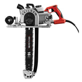SKIL SPT55-11 16in worm drive front view shows lightweight magnesium housing for easier handling