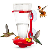 Skweeky Hitch window feeder, side view, keeps birds visible for easy observation.