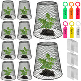 SKWIRRLE chicken-wire cloche cover set protecting seedlings from wildlife