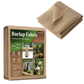 SKYZUOAN burlap fabric roll in natural color for versatile garden protection and DIY projects
