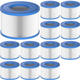 Slamate Type S1 spa filter 12-pack for Intex PureSpa keeps water sparkling.