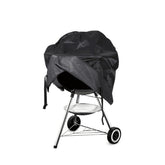 Slan Arrow Weber round grill cover protects 22-inch grill from rain