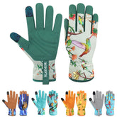SLARMOR leather gardening gloves thorn-proof for reliable protection during weeding and pruning.