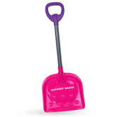 Slippery Racer kids snow shovel in pink purple with easy-grip handle for outdoor play