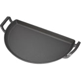 Slow N Sear drip-n-griddle-pan on the grate for versatile grilling