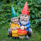 Smadeer garden gnome statue for outdoor lawn display adds whimsy