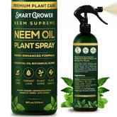 Smart Grower neem oil spray bottle for easy indoor plant care and shine.