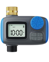 Smartale sprinkler timer with brass female coupler for durable, leak-resistant outdoor connections.