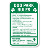 SmartSign dog park rules sign for clear guidance at parks