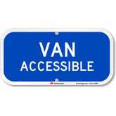 SmartSign Van Accessible Sign, 6x12 inch, outdoor visibility for parking and access areas.