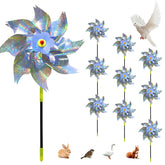 SMD35 Pinwheels for yard and garden 10-pack glimmer in sunlight to deter birds and brighten space