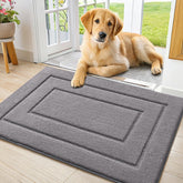 Smiry dog door mat absorbs moisture to keep entryways dry and clean
