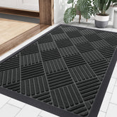 Smiry front door mat outside entrance 35x23 inches keeps dirt at bay.