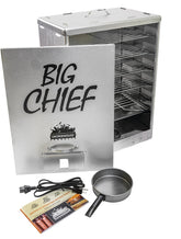 Smokehouse Big Chief front-load smoker for easy loading and steady heat.
