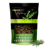 SMOKRITE rosemary wood pellets pack adds aromatic smoke to grilled dishes.