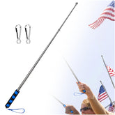smrtcol telescopic flagpole extended to 6.6 feet for high visibility at events
