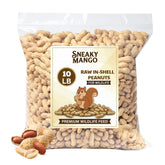 Sneaky Mango raw peanuts in shell in a 10 lb bag for wildlife feeding