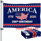 Snungee 250th Anniversary flag, 3x5 front view, ideal for outdoor patriotic display