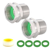 SNUTUYA 304 stainless steel adapter close-up shows corrosion resistance for outdoor use.