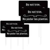 Soaoo corrugated plastic yard sign 6x3 inch with durable black finish.