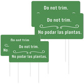 Soaoo corrugated yard sign 6-2x3 inches in green for easy garden labeling.
