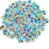 SOFPLATE 14mm crystal octagon beads with dual holes for chandelier hanging and jewelry making.