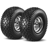 Soiiw 15x6-00-6 front tire with tube for John Deere and Craftsman mowers.