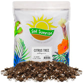 Soil Sunrise Citrus Tree Potting Soil Mix bag view for indoor citrus growth with balanced aeration