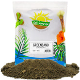 Soil Sunrise Greensand bag for container gardening enriches mineral soil.
