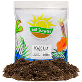 Soil Sunrise Peace Lily potting soil bag for healthy root growth.