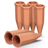 Soilagua large terra-cotta spike pack setup for automatic watering in outdoor pots