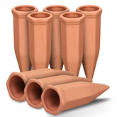 Soilagua wine-bottle-watering-spikes deliver steady root hydration for houseplants.